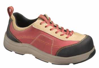 HYTEST 17205 Women's, Red, Steel Toe, EH, Casual Oxford