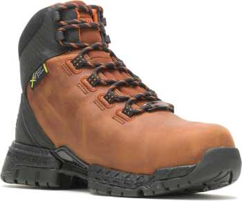 Hytest footrests XT Men's Steel Safety Toe black Leather work shoes K20030 