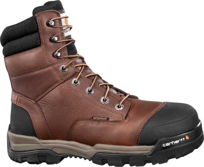 Carhartt CME8355 Ground Force, Men's, Brown, Comp Toe, EH, WP, 8 Inch Boot