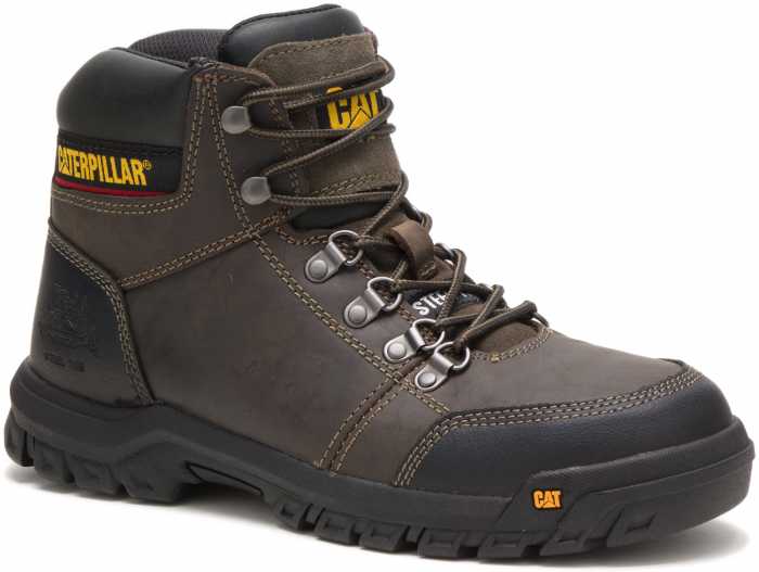 Caterpillar CT90802 Outline, Men's, Gull Grey, Steel Toe, EH, 6 Inch Boot