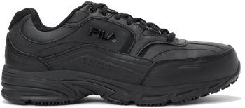 Fila FIL1SG30201 Memory Workshift, Men's, Black, Steel Toe, Slip Resistant, Low Athletic, Work Shoe