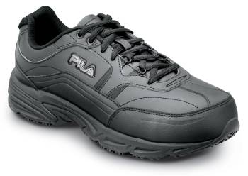 Fila FIL1SG30349 Memory Workshift 2, Men's, Black, Comp Toe, Slip Resistant, Low Athletic, Work Shoe