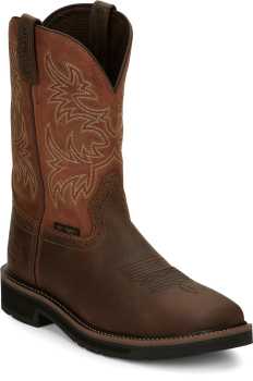 Justin JUSE4812 Switch, Men's, Brown, Comp Toe, EH, 11 Inch Boot