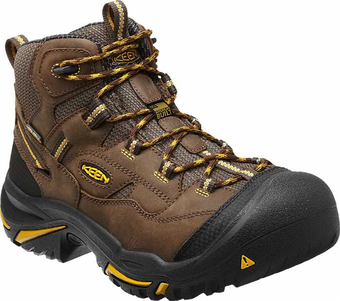 KEEN Utility KN1011242 Braddock Cascade Brown Steel Toe, EH, Waterproof, Men's Hiker