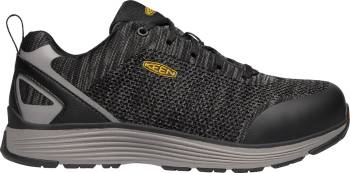 Keen Utility KN1021345 Sparta, Men's, Black/Grey, Aluminum Toe, EH, Slip Resistant, Low Athletic, Work Shoe