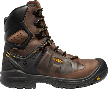 KEEN Utility KN1024222 Dover, Men's, Dark Earth/Black, Comp Toe, EH, WP/Insulated, 8 Inch, Work Boot