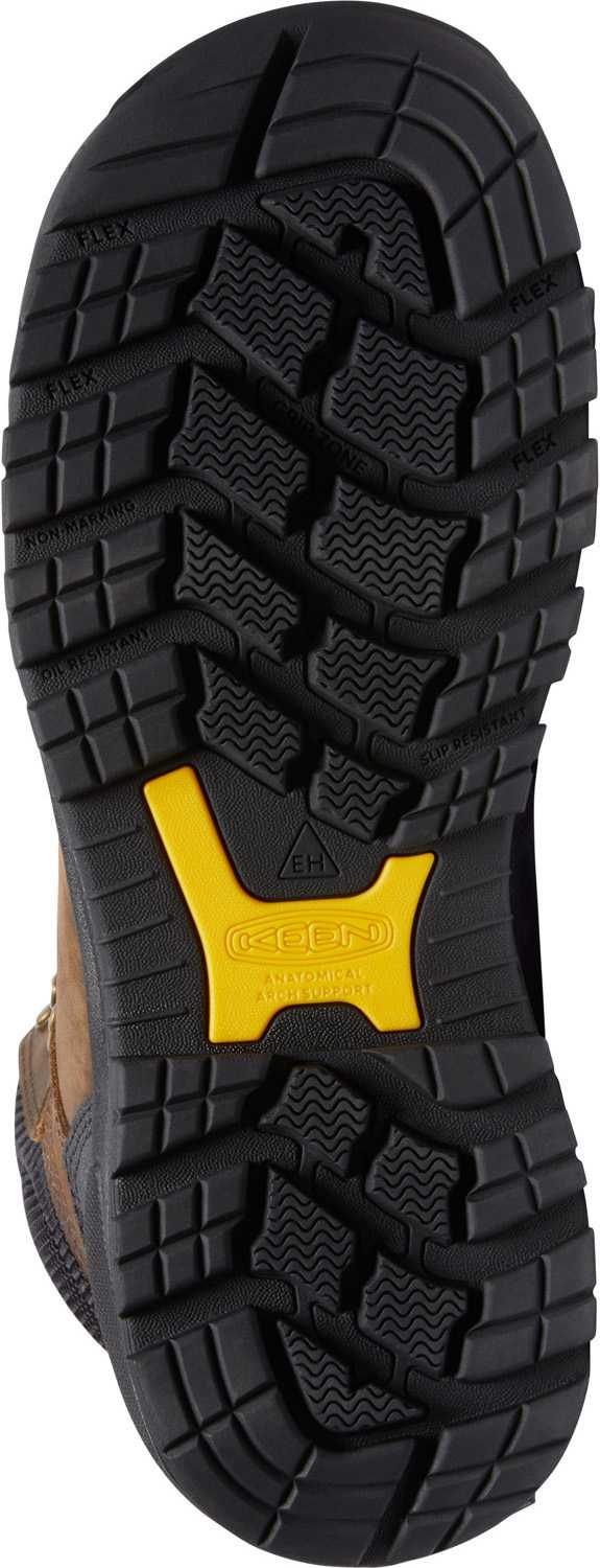 KEEN Utility KN1026488 Independence, Men's, Dark Earth/Black, Comp Toe, EH, WP, 8 Inch, Work Boot