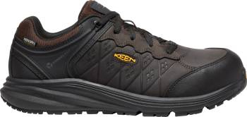 Keen Utility KN1026705 Vista Energy +, Men's, Coffee Bean/Black, Comp Toe, EH, WP, Low Athletic, Work Shoe