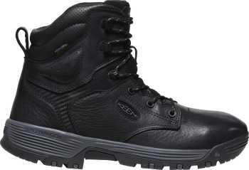 KEEN Utility KN1028317 Chicago, Men's, Black/Forged Iron, Soft Toe, EH, WP, 6 Inch, Work Boot