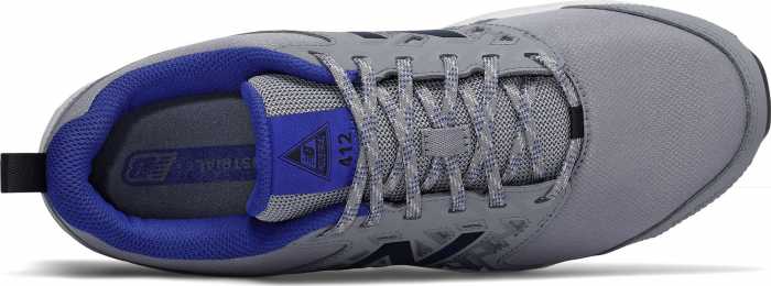 New Balance NBMID412G1 Men's, Grey/Royal Blue, Alloy Toe, Slip Resistant Athletic