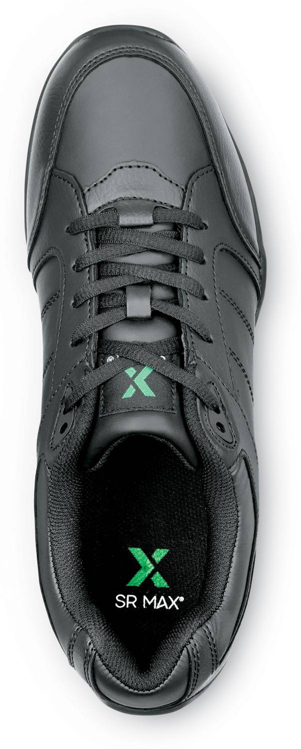 SR Max SRM6000 Rialto, Men's, Black, Athletic Style, MaxTRAX Slip Resistant, Soft Toe Work Shoe
