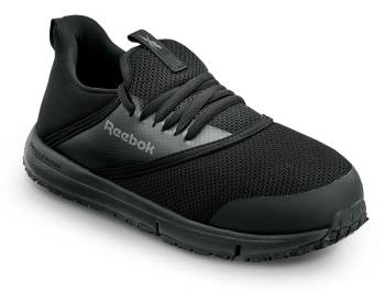 Reebok Work SRB061 DayStart Work, Women's, Black, Steel Toe, EH, MaxTRAX Slip Resistant, Low Athletic, Work Shoe