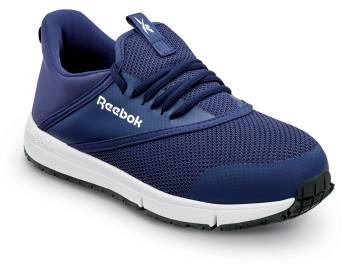 Reebok Work SRB063 DayStart Work, Women's, Blue/White, Steel Toe, EH, MaxTRAX Slip Resistant, Low Athletic, Work Shoe