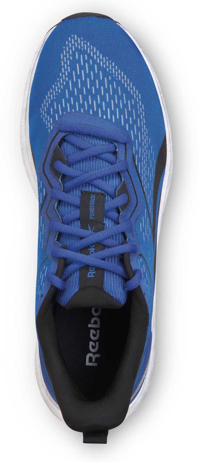 Reebok Work SRB3312 Floatride Energy, Men's, Blue/White, Athletic Style, MaxTRAX Slip Resistant, Soft Toe Work Shoe