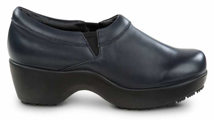 SR Max SRM130 Geneva, Women's, Blue, Clog Style, MaxTRAX Slip Resistant, Soft Toe Work Shoe