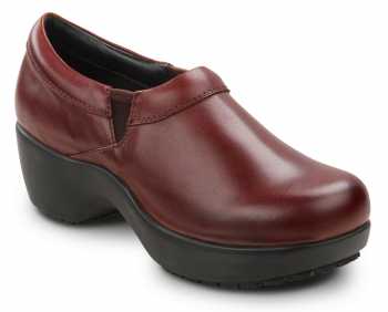SR Max SRM131 Geneva Burgundy, Women's, Clog Style Slip Resistant Soft Toe Work Shoe