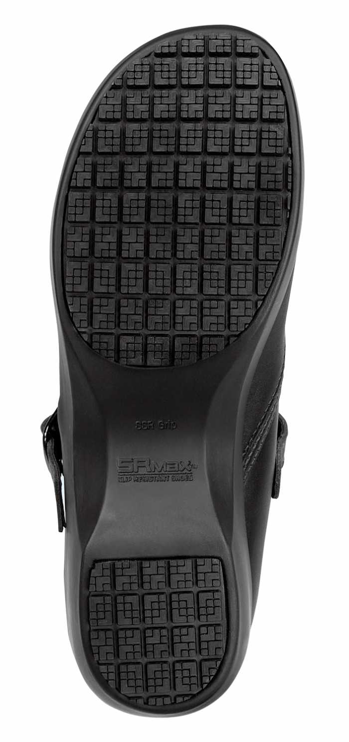 SR Max SRM136 Vienna Women's Black Mary Jane Clog Style Slip Resistant Soft Toe Work Shoe