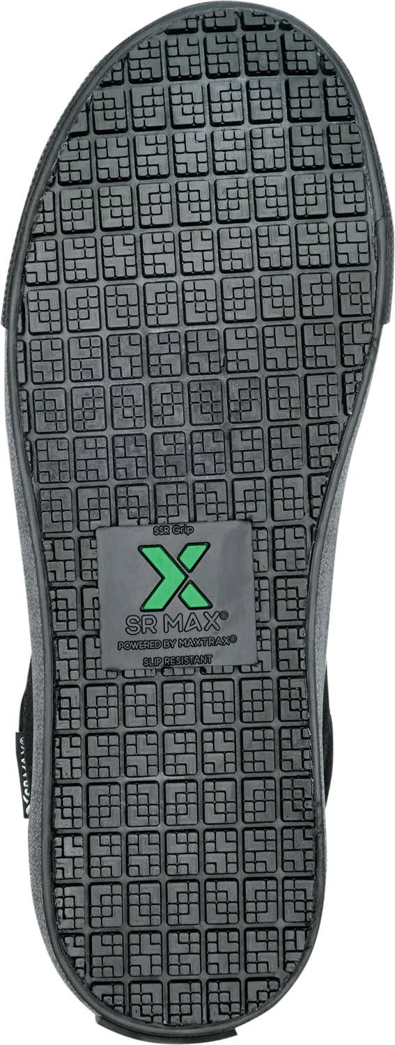 SR Max SRM167 Ventura, Women's, Black, Skate Style, MaxTRAX Slip Resistant, Soft Toe Work Shoe