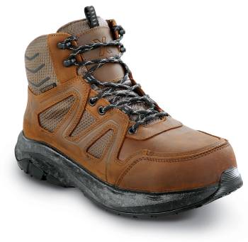 SR Max/Blumaka SRM2260 Ridgway, Men's, Brown, Steel Toe, EH, WP, MaxTRAX Slip Resistant, Hiker, Work Boot