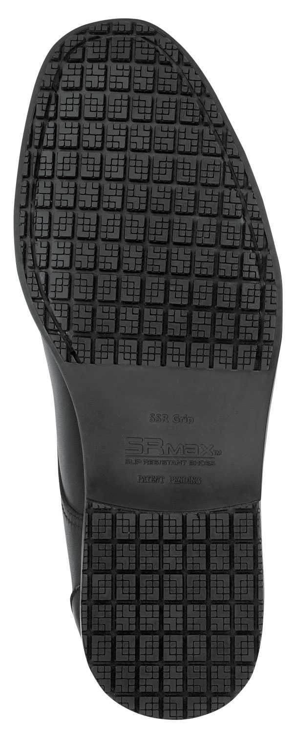 SR Max SRM350 Arlington, Women's, Black, Dress Style, MaxTRAX Slip Resistant, Soft Toe Work Shoe