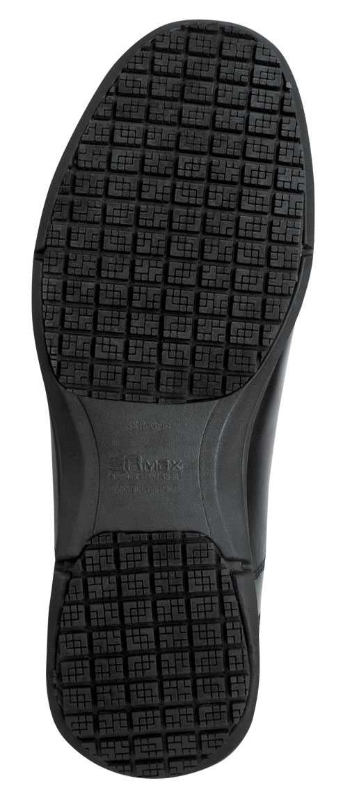 SR Max SRM3700 Atlanta, Men's, Black, Dress Style, MaxTRAX Slip Resistant, Soft Toe Work Shoe