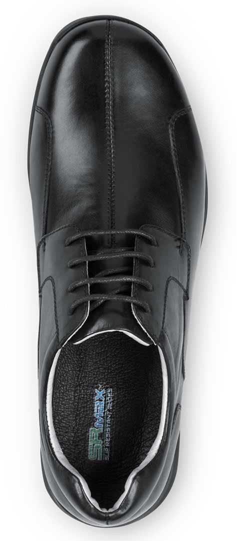 SR Max SRM3700 Atlanta, Men's, Black, Dress Style, MaxTRAX Slip Resistant, Soft Toe Work Shoe