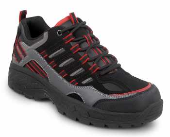 SR Max SRM4600 Boone, Men's, Black/Grey, Low Hiker Style Comp Toe, EH, Slip Resistant Work Shoe