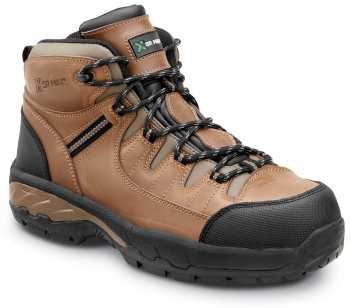 SR Max SRM4760 Winston, Men's, Brown, Hiker Style Comp Toe EH, Slip Resistant Work Shoe