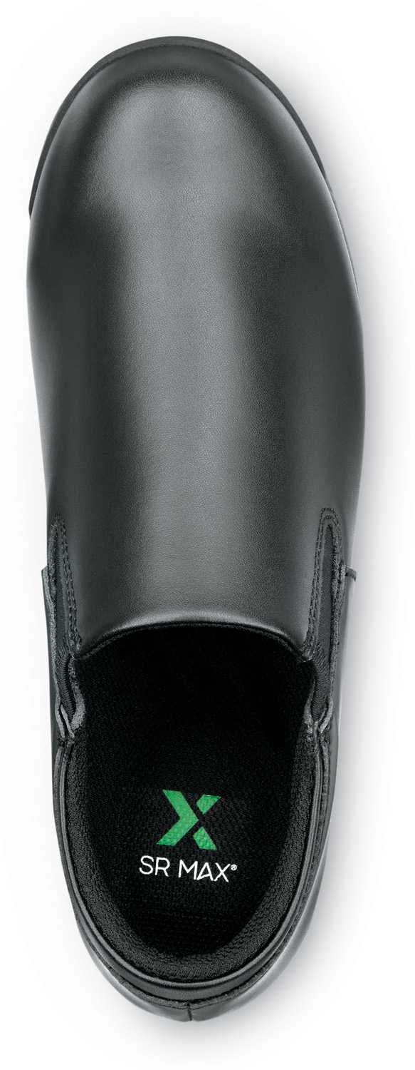 SR Max SRM641 Ashland, Women's, Black, Slip On Oxford Style, MaxTRAX Slip Resistant, Soft Toe Work Shoe