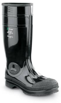 SR Max SRM8200 Seward, Unisex, Black, Steel Toe, EH, Waterproof, Slip Resistant 16 Inch PVC Work Boot