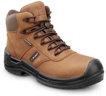 SR Max SRM9160 Lewiston, Men's, Brown, Comp Toe, EH, Waterproof, Slip Resistant 6 Inch Work Boot