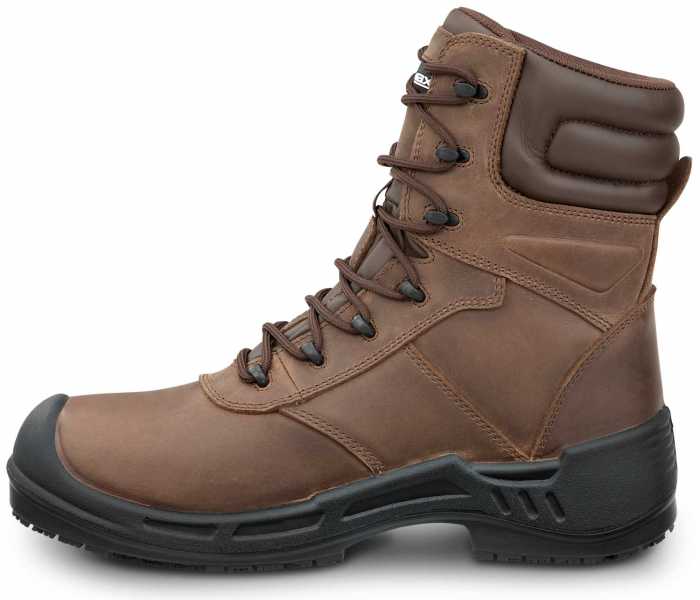 SR Max SRM9960 Logan, Men's, Brown, 8 Inch, Comp Toe, EH, Waterproof, Insulated, MaxTRAX Slip Resistant, Work Boot