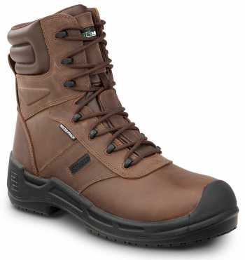SR Max SRM9960 Logan, Men's, Brown, 8 Inch, Comp Toe, EH, Waterproof, Insulated, MaxTRAX Slip Resistant, Work Boot