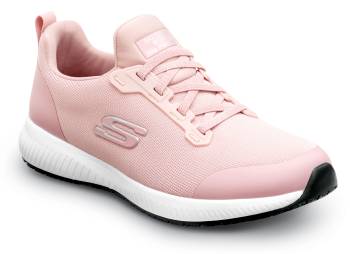 SKECHERS Work SSK108160PNK Emma, Women's, Pink, Soft Toe, MaxTRAX Slip Resistant, EH, Slip-On Athletic, Work Shoe