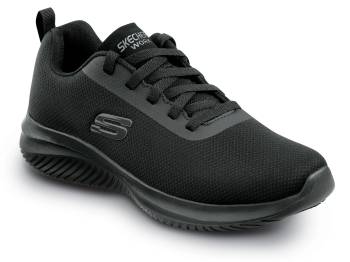 SKECHERS Work SSK200253BLK Benji Ultra Flex 3.0, Men's, Black, Soft Toe, EH, MaxTRAX, Slip Resistant, Low Athletic, Work Shoe