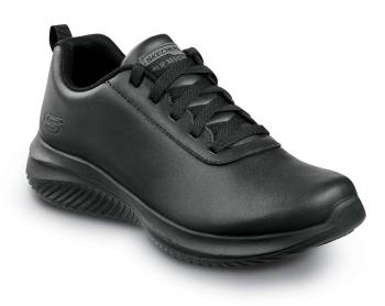 SKECHERS Work SSK200289BLK Eric, Men's, Black, Soft Toe, EH, MaxTRAX Slip Resistant, Oxford, Work Shoe