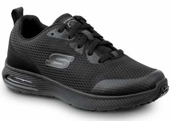 SKECHERS Work SSK8347BLK Jenny, Women's, Black, Athletic Style, MaxTRAX Slip Resistant, Soft Toe Work Shoe