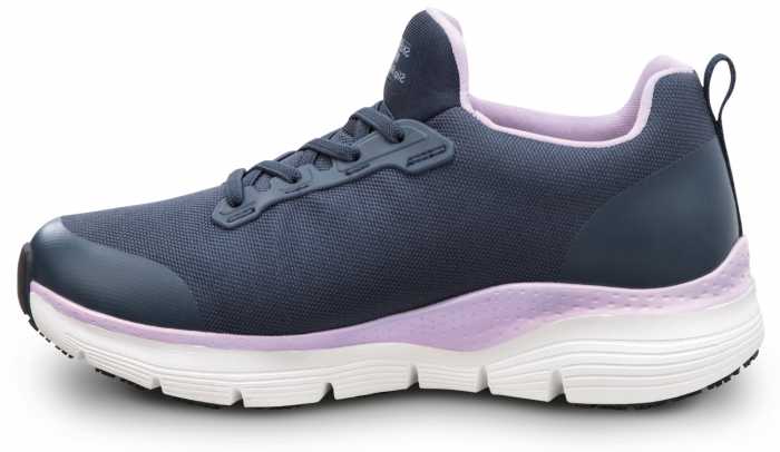 SKECHERS Work Arch Fit SSK8435NVY Serena, Women's, Navy, Slip On Athletic Style, MaxTRAX Slip Resistant, Soft Toe Work Shoe