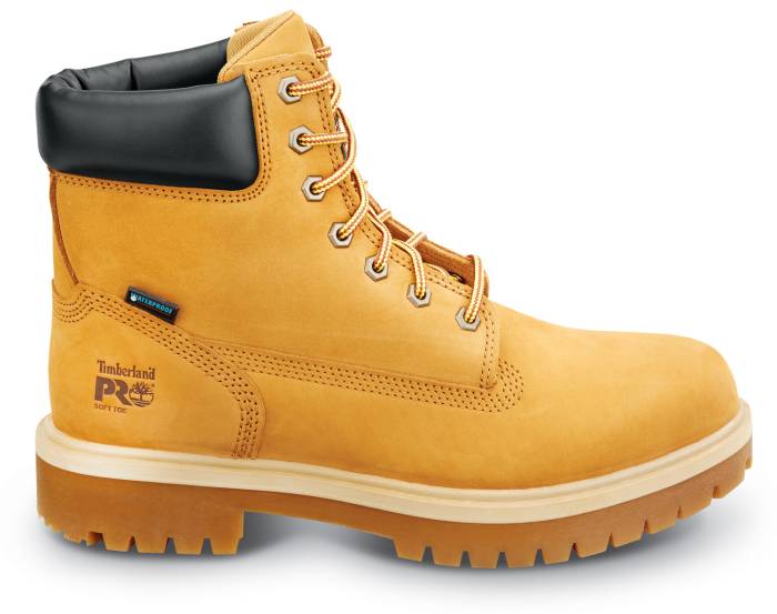 Timberland PRO STMA1V48 6IN Direct Attach Men's, Wheat, Soft Toe, MaxTRAX Slip Resistant, WP/Insulated Boot