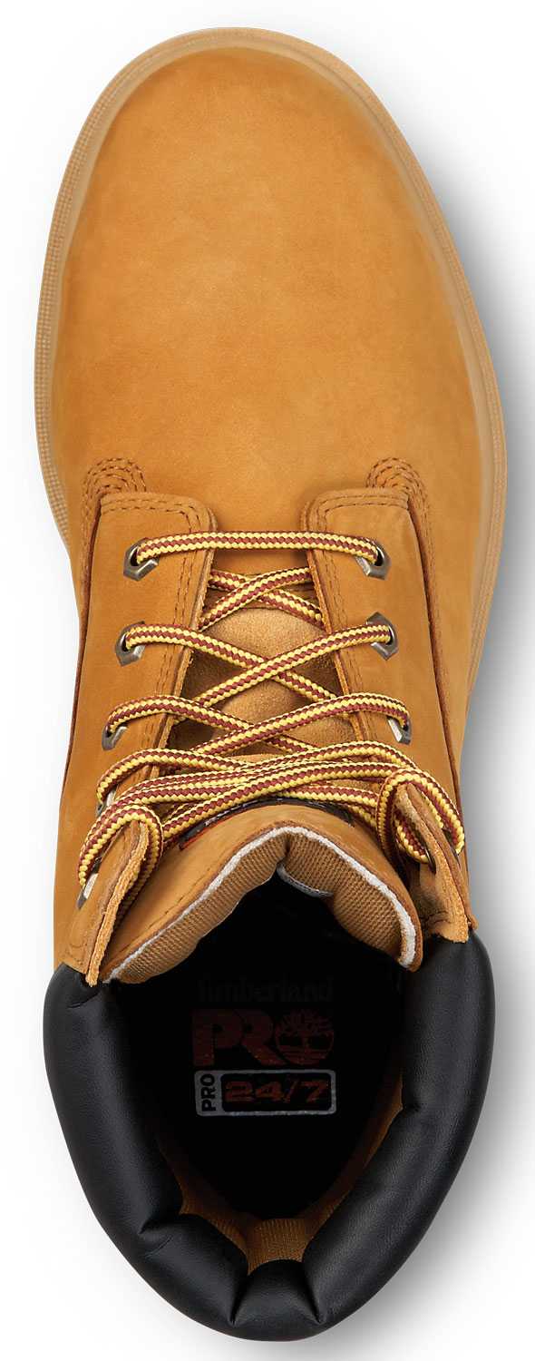 Timberland PRO STMA1WDJ 8IN Direct Attach Men's, Wheat, Steel Toe, EH, MaxTRAX Slip Resistant, WP Boot