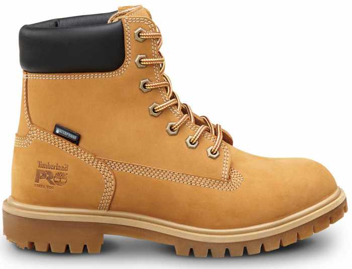 Timberland PRO STMA1X7R 6IN Direct Attach Women's, Wheat, Steel Toe, EH, MaxTRAX Slip Resistant, WP/Insulated Boot