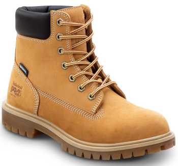 Timberland PRO STMA2R3Q 6IN Direct Attach, Women's, Wheat, Steel Toe, EH, WP/Insulated, MaxTRAX Slip-Resistant Boot