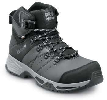 Timberland PRO STMA44EN Switchback , Men's, Black/Grey Pop, Comp Toe, EH, WP, MaxTRAX Slip-Resistant Work Hiker