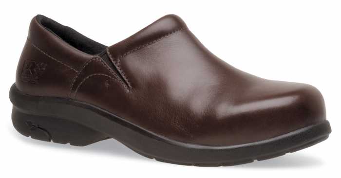 Timberland PRO TM85599 Brown, Women's, Newbury Slip Resistant, SD, Alloy Toe Slip-On