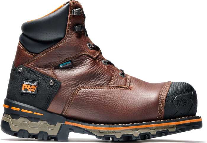 Timberland PRO TM92641 Boondock, Men's, Brown Tumbled, Comp Toe, EH, WP/Insulated, 6 Inch, Work Boot