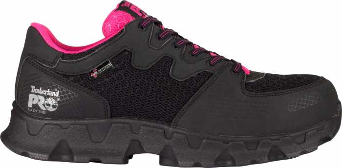 Timberland PRO TM92669 Powertrain SD, Black/Pink, Women's, Alloy Toe, Low Casual