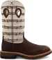 Twisted X TWMXBA006 Men's, Brown Elephant Print and Bone, Alloy Toe, EH, 12 Inch, Western, Pull On, Work Boot