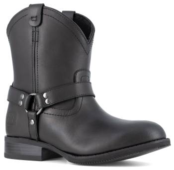 Frye WGFR40601F Women's, Black, Steel Toe, EH, Slip Resistant, Harness, Work Boot