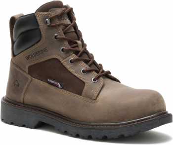 Wolverine WW201072 Roughneck, Men's, Fossil, Steel Toe, EH, WP, 6 Inch Boot