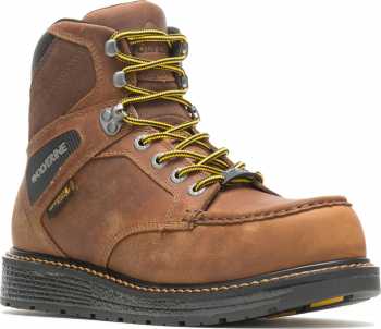 Wolverine WW211001 Hellcat Moc Toe, Men's, Brown, Comp Toe, EH, WP, 6 Inch Boot